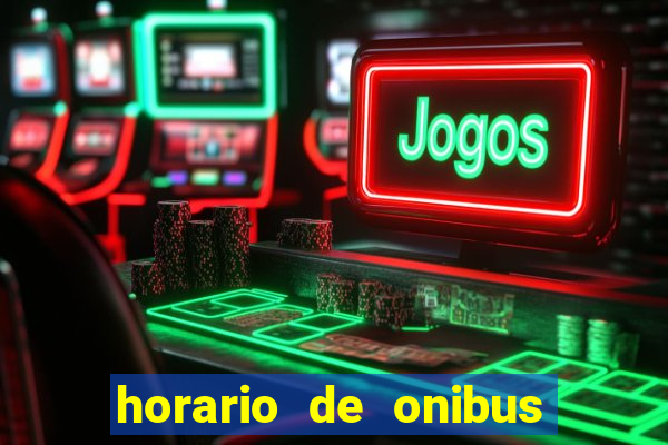 horario de onibus santos dumont x juiz de fora